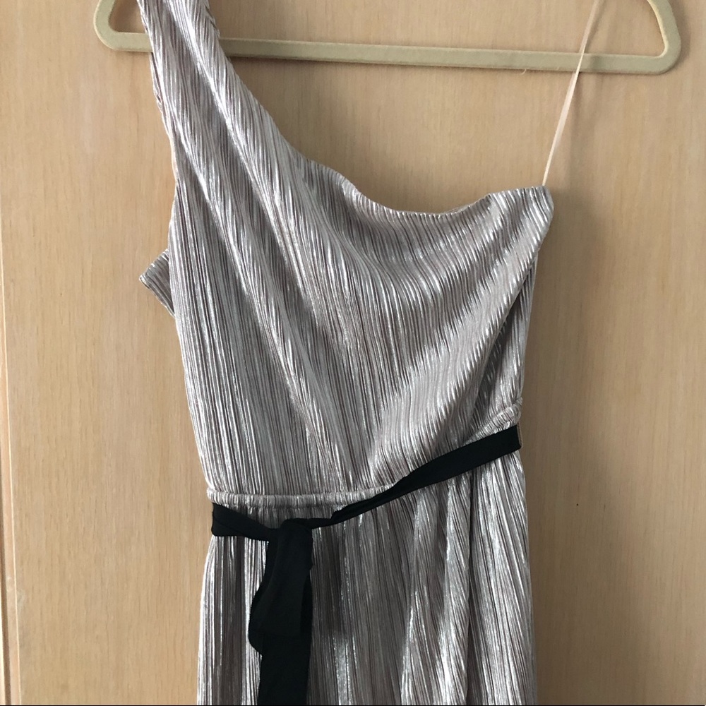 Express silver one shoulder dress!